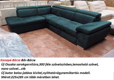 Bőr-börze oszaka sarokkanapé