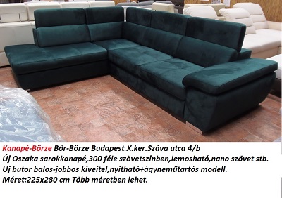 Bőr-börze oszaka sarokkanapé