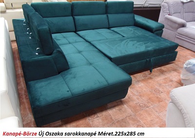 Bőr-börze oszaka sarokkanapé